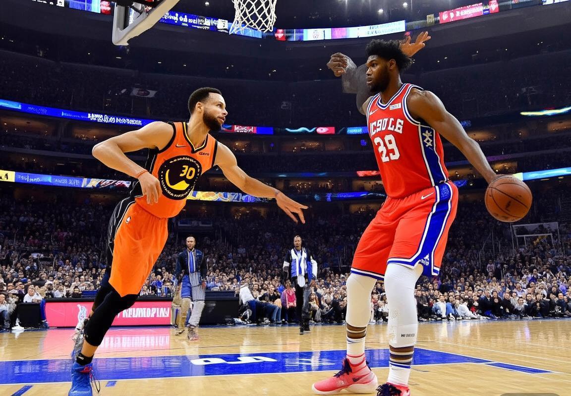 NBA焦点战：恩比德与库里巅峰对决全程回顾(图4)